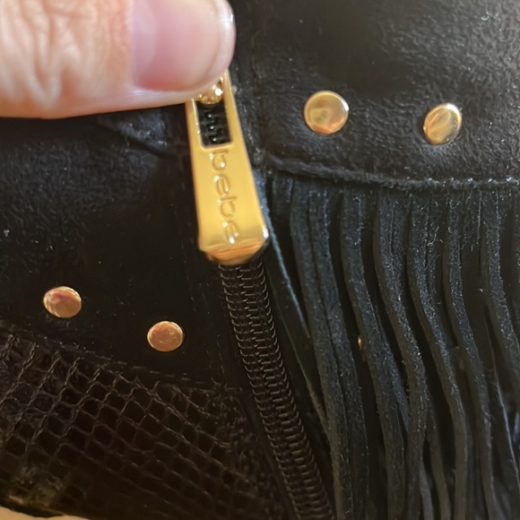 SOLD! BEBE black ankle booties! - Picture 6 of 9